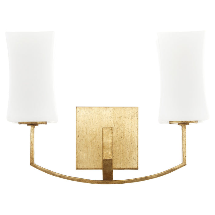 Quorum 581-2-74 Two Light Wall Mount, Gold Leaf