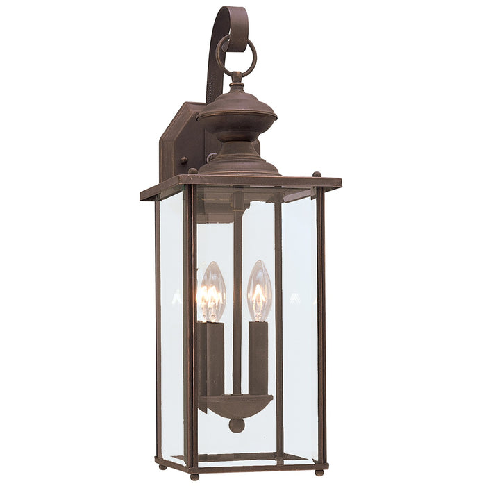 Generation Lighting 8468-71 Two Light Outdoor Wall Lantern, Antique Bronze
