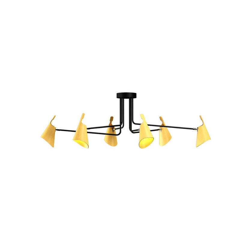 Accord Lighting 5104.49 Six Light Ceiling Mount, Organic Gold