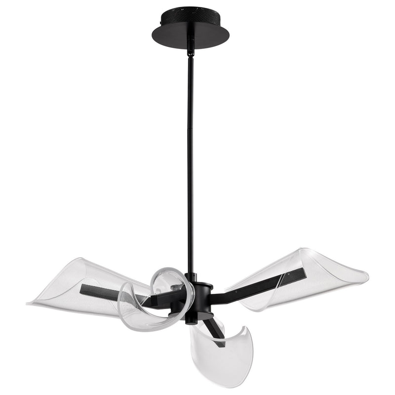 Nuvo Lighting 62-2283 LED Chandelier, Matte Black