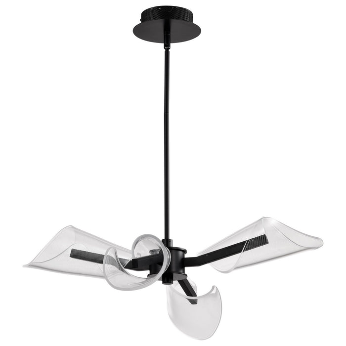 Nuvo Lighting 62-2283 LED Chandelier, Matte Black