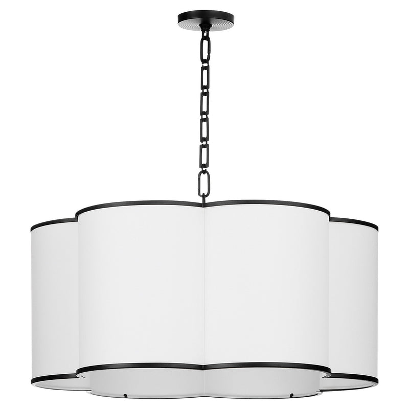 Quorum 8228-6-59 Six Light Pendant, Matte Black