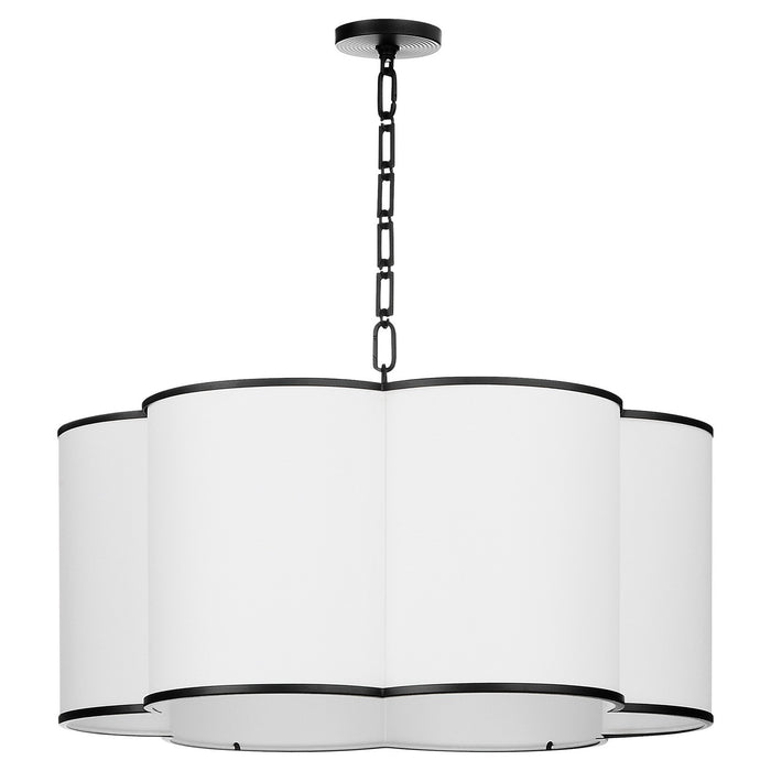 Quorum 8228-6-59 Six Light Pendant, Matte Black