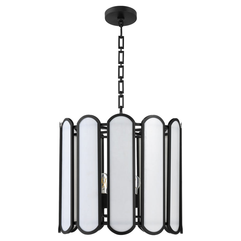 Quorum 824-4-59 Four Light Pendant, Matte Black