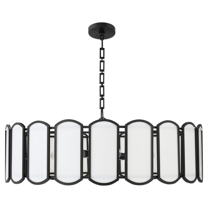 Quorum 824-8-59 Eight Light Pendant, Matte Black