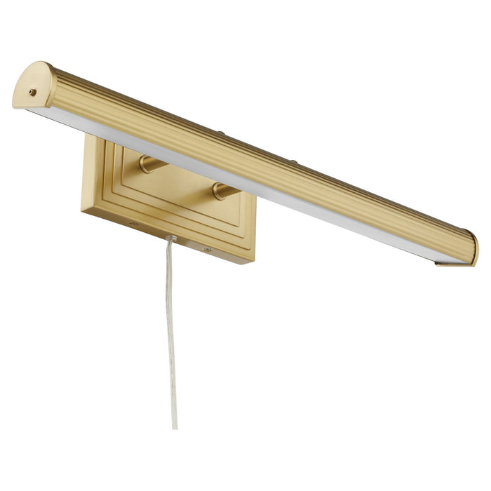 Quorum 942-80 Two Light Picture Light, Aged Brass