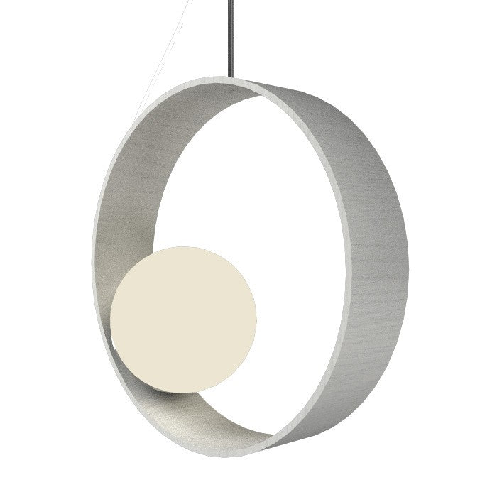 Accord Lighting 620.47 One Light Pendant, Organic White
