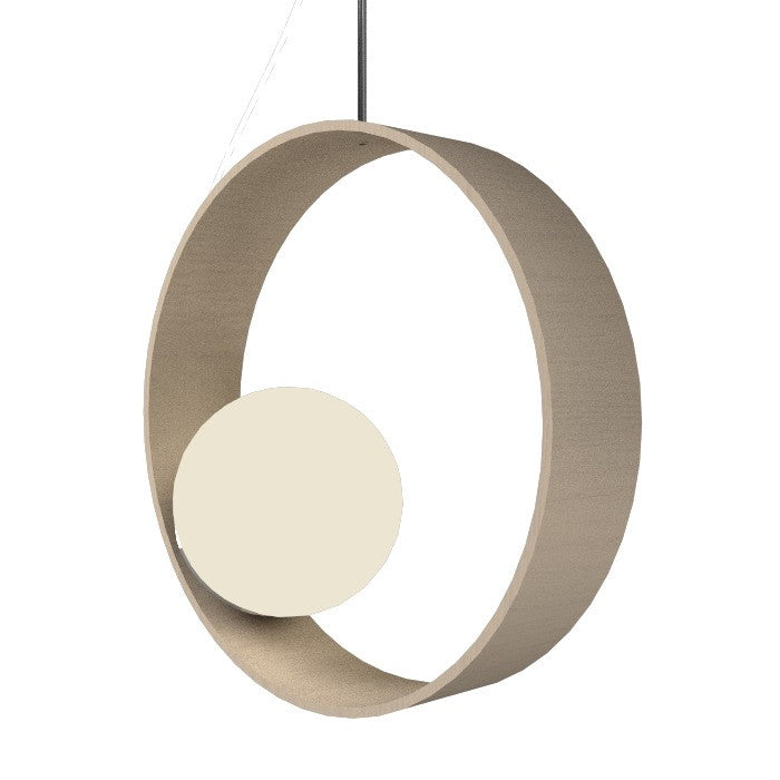 Accord Lighting 620.48 One Light Pendant, Organic Cappuccino