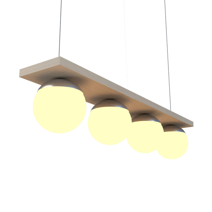 Accord Lighting 623.48 Four Light Pendant, Organic Cappuccino