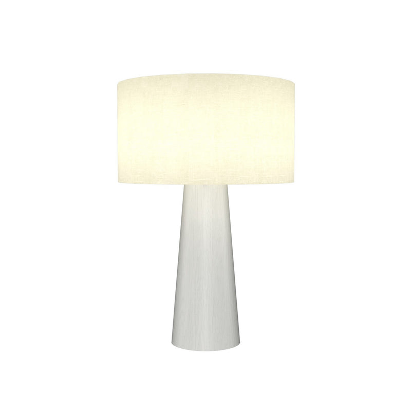 Accord Lighting 7026.47 One Light Table Lamp, Organic White