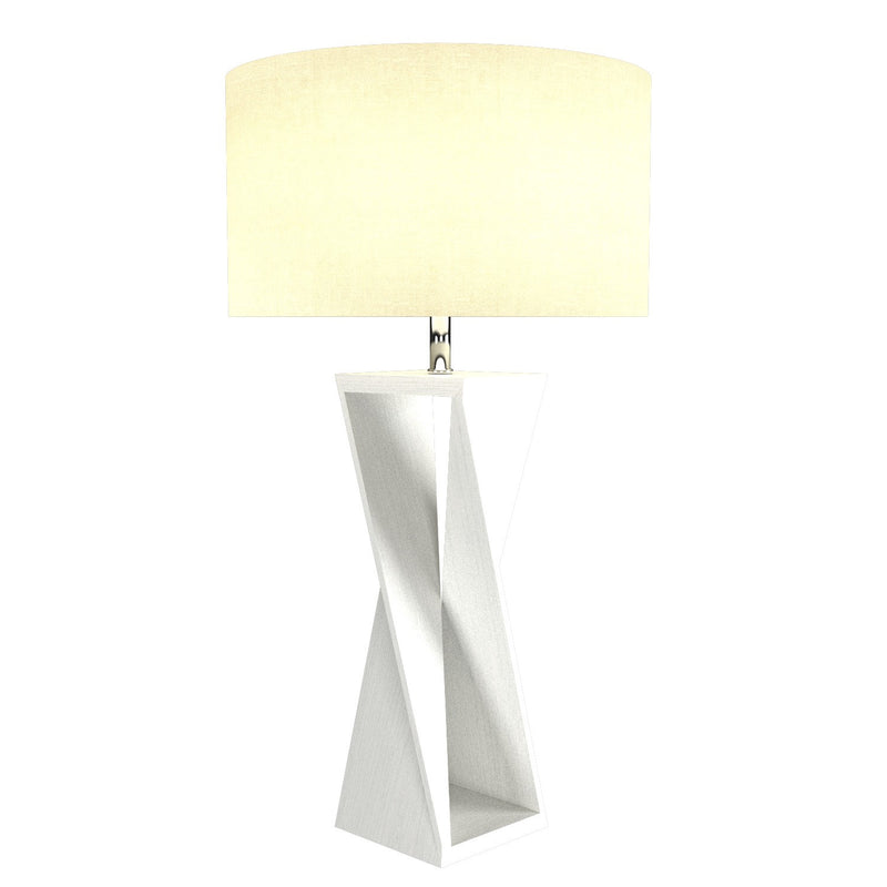 Accord Lighting 7044.47 One Light Table Lamp, Organic White