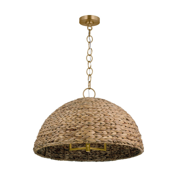 Visual Comfort Studio EP1373BBS Three Light Pendant, Burnished Brass