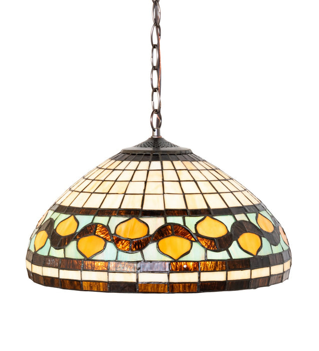 Meyda Tiffany 115270 Three Light Pendant, Bronze