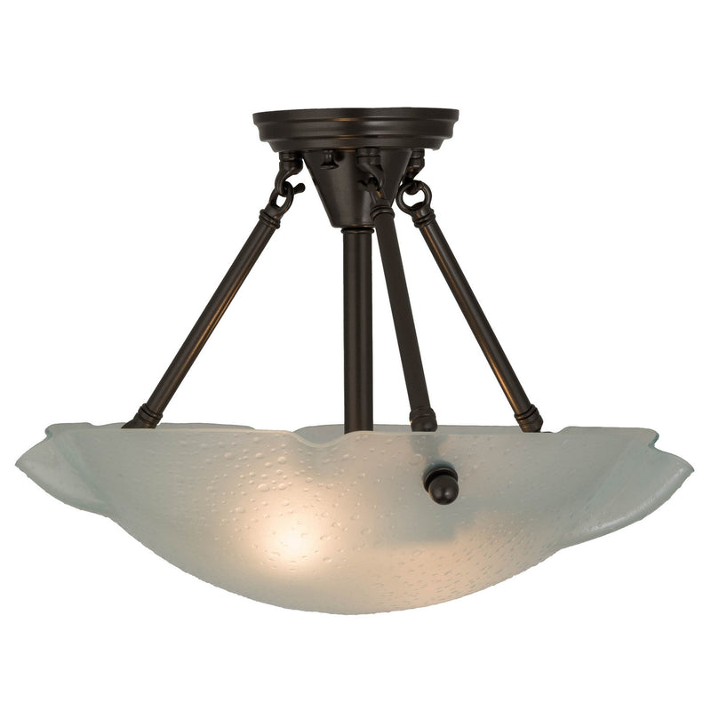 Meyda Tiffany 182310 Two Light Semi-Flushmount, Ext Oil Rubbed Bronze