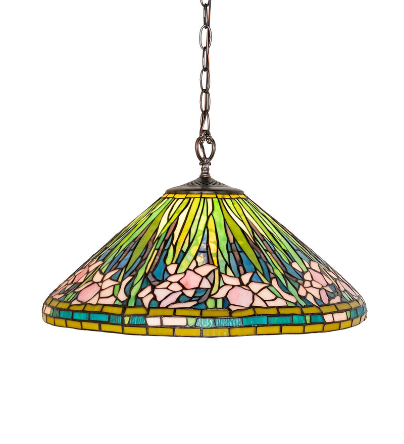 Meyda Tiffany 248353 One Light Pendant, Mahogany Bronze