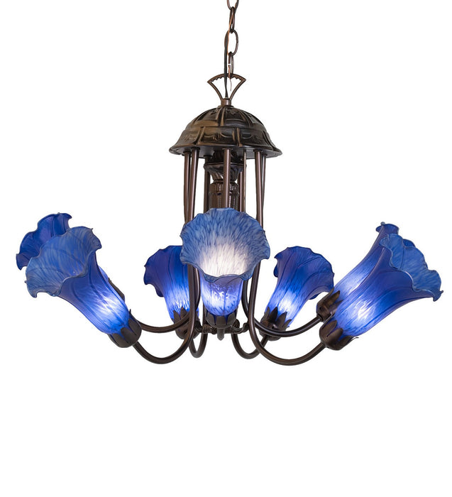 Meyda Tiffany 251581 Seven Light Chandelier, Mahogany Bronze