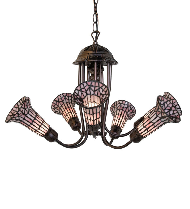 Meyda Tiffany 251594 Seven Light Chandelier, Mahogany Bronze