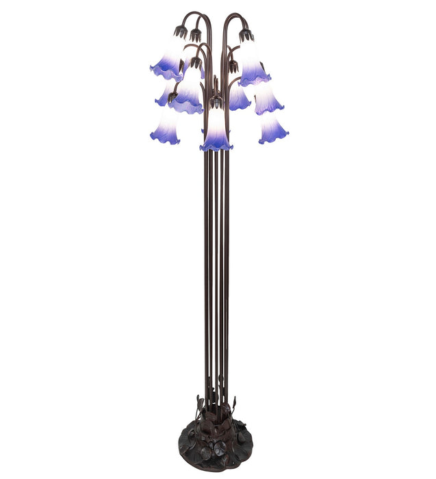 Meyda Tiffany 251860 12 Light Floor Lamp, Mahogany Bronze