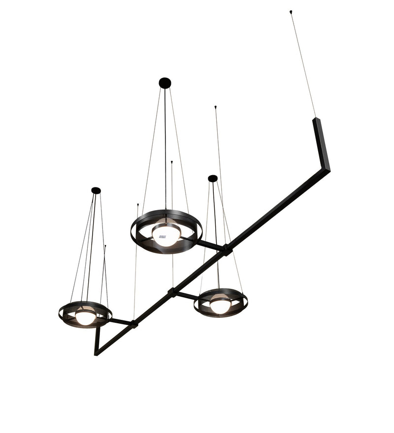 Meyda Tiffany 252559 LED Chandelier, Solar Black