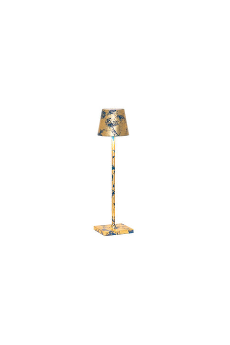 Zafferano LD0490KFO LED Table Lamp, Gold and Blue