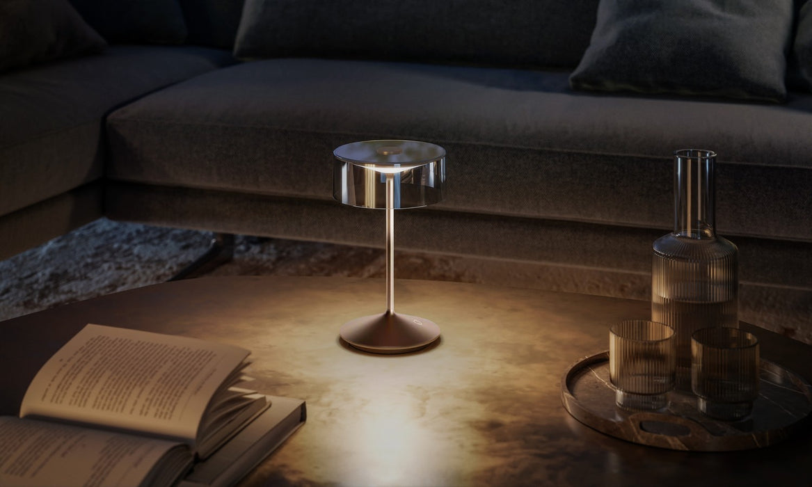 Zafferano LD0720R3 LED Table Lamp, Rust