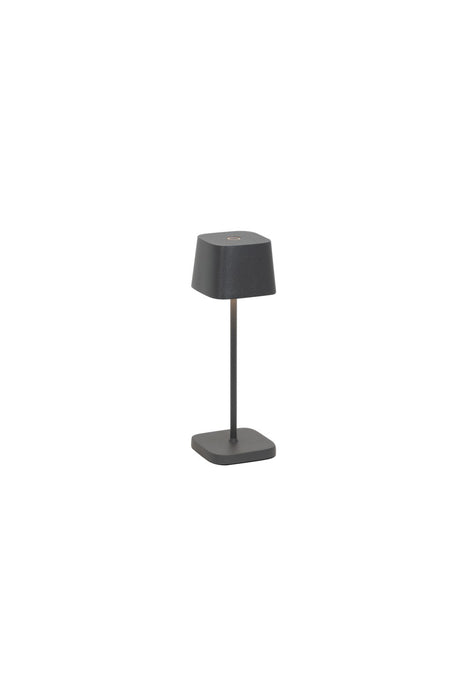 Zafferano LD1880N3 LED Table Lamp, Dark Grey