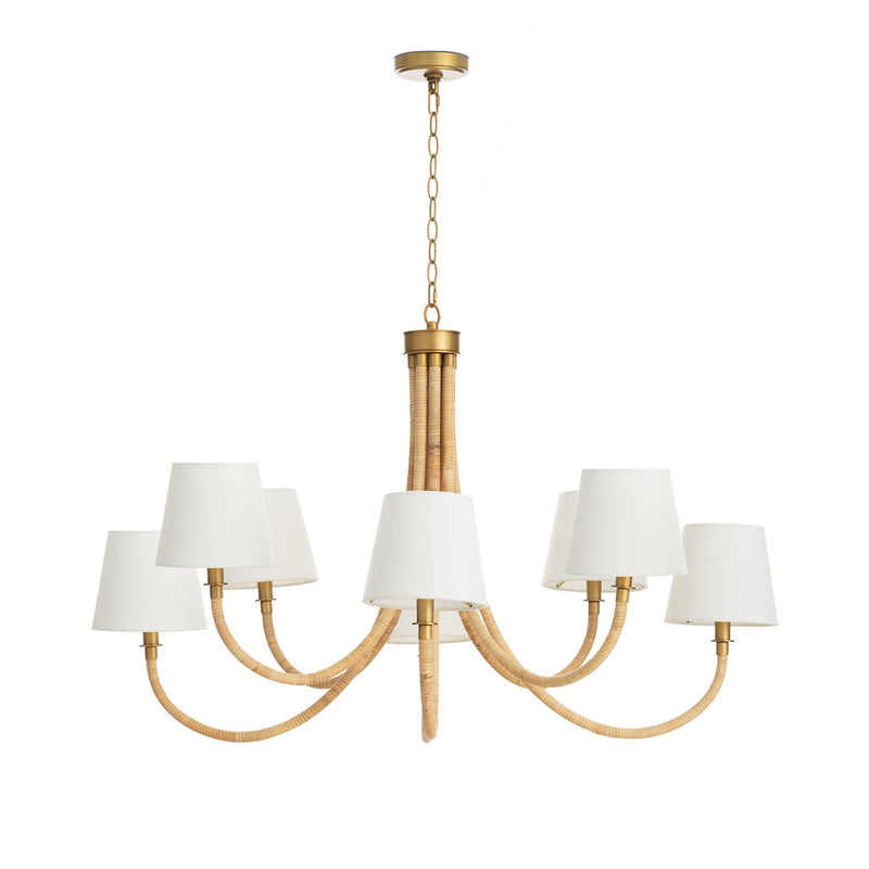 Regina Andrew 16-1390 Eight Light Chandelier, Natural