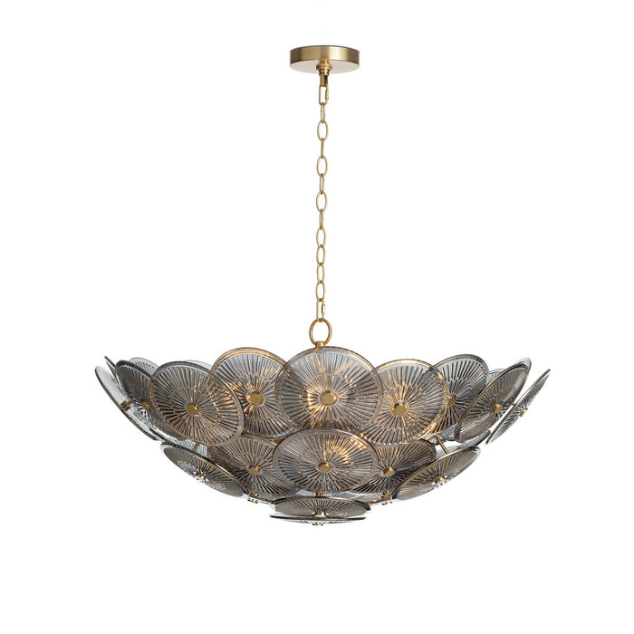Regina Andrew 16-1455SMK Nine Light Chandelier, Smoke