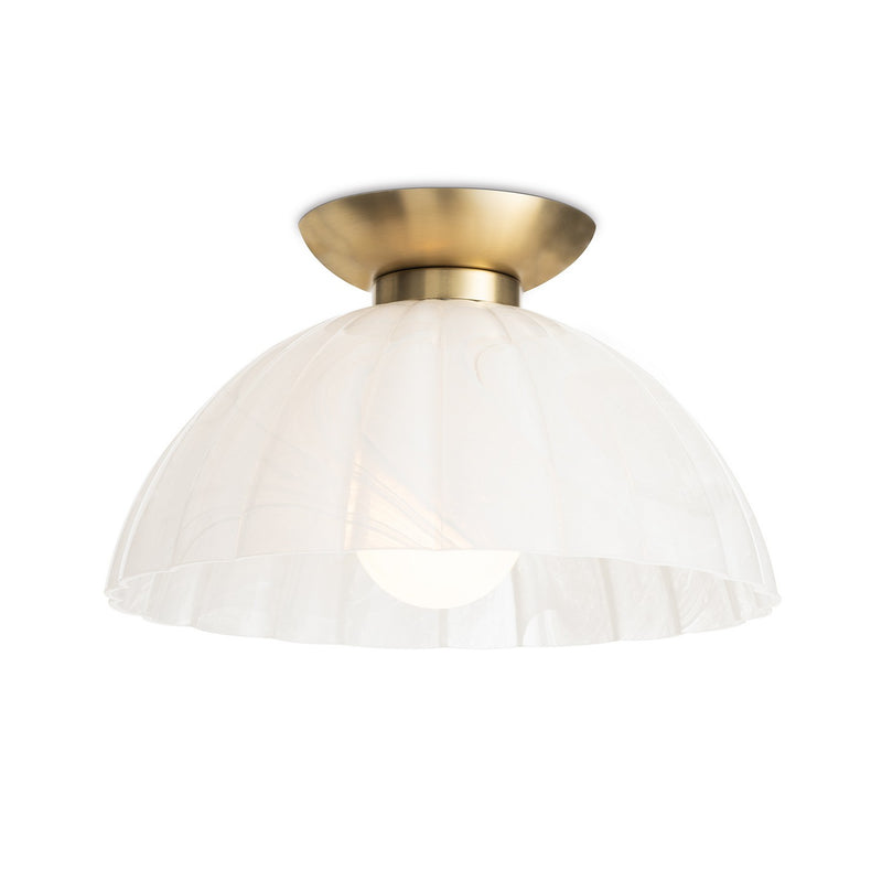 Regina Andrew 16-1470 One Light Flush Mount, White