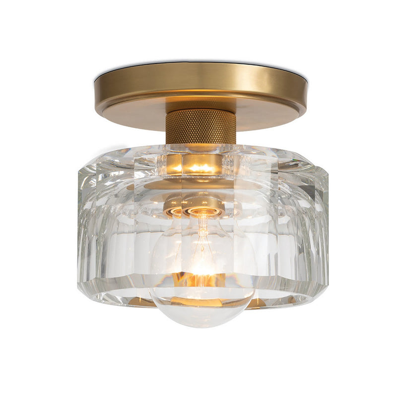 Regina Andrew 16-1472NB One Light Flush Mount, Clear