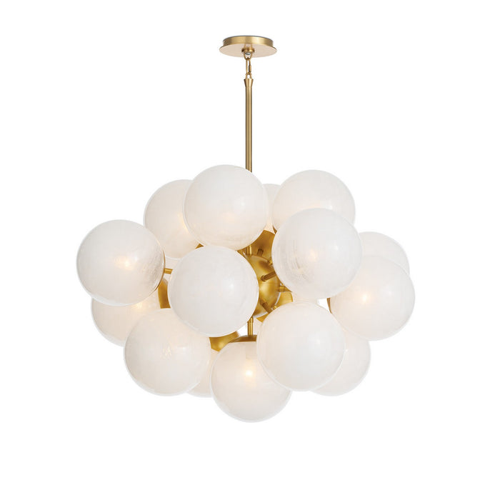 Regina Andrew 16-1474NB-SRL 17 Light Chandelier, Natural Brass