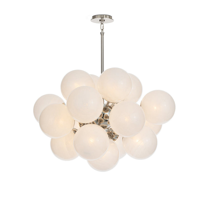 Regina Andrew 16-1474PN-SRL 17 Light Chandelier, Polished Nickel