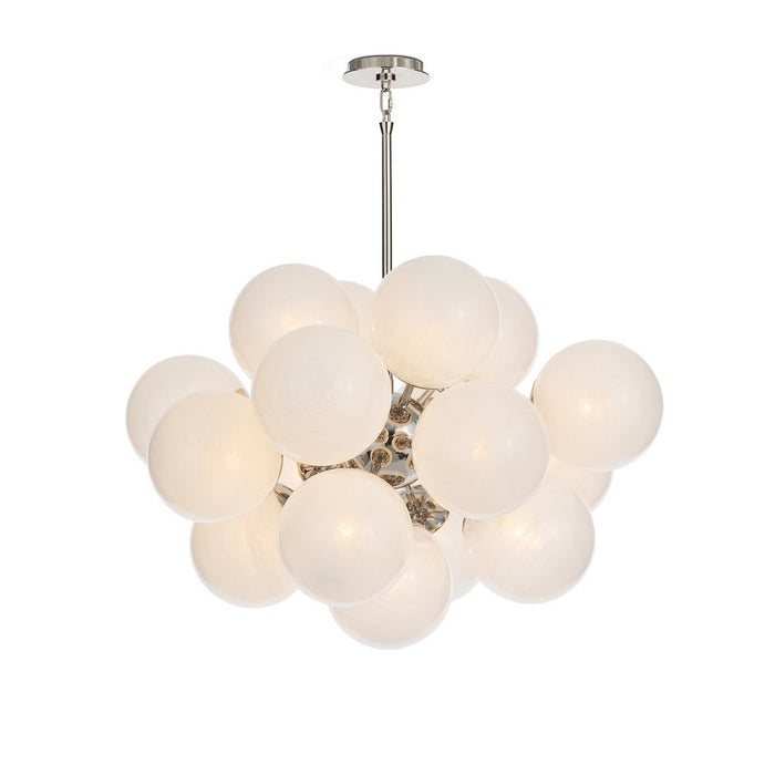 Regina Andrew 16-1474PN-SRL 17 Light Chandelier, Polished Nickel