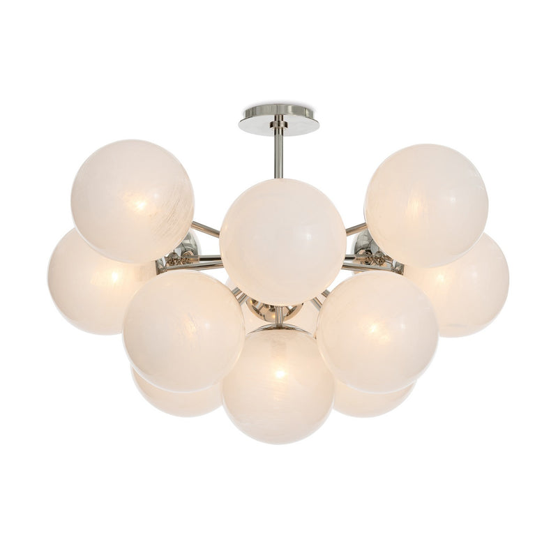 Regina Andrew 16-1475PN-SRL 13 Light Flush Mount, Polished Nickel