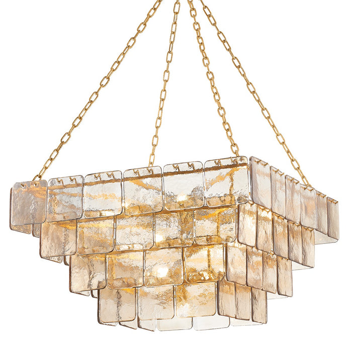 Corbett Lighting 449-35-VGL 17 Light Chandelier, Vintage Gold Leaf