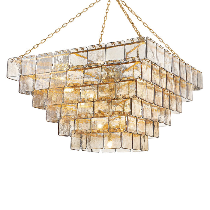 Corbett Lighting 449-48-VGL 29 Light Chandelier, Vintage Gold Leaf