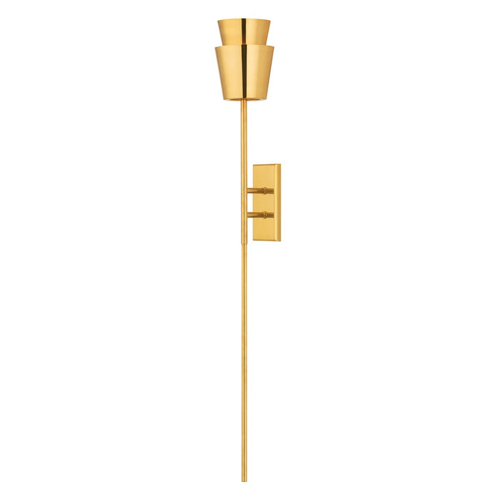 Corbett Lighting 457-01-VB One Light Wall Sconce, Vintage Brass