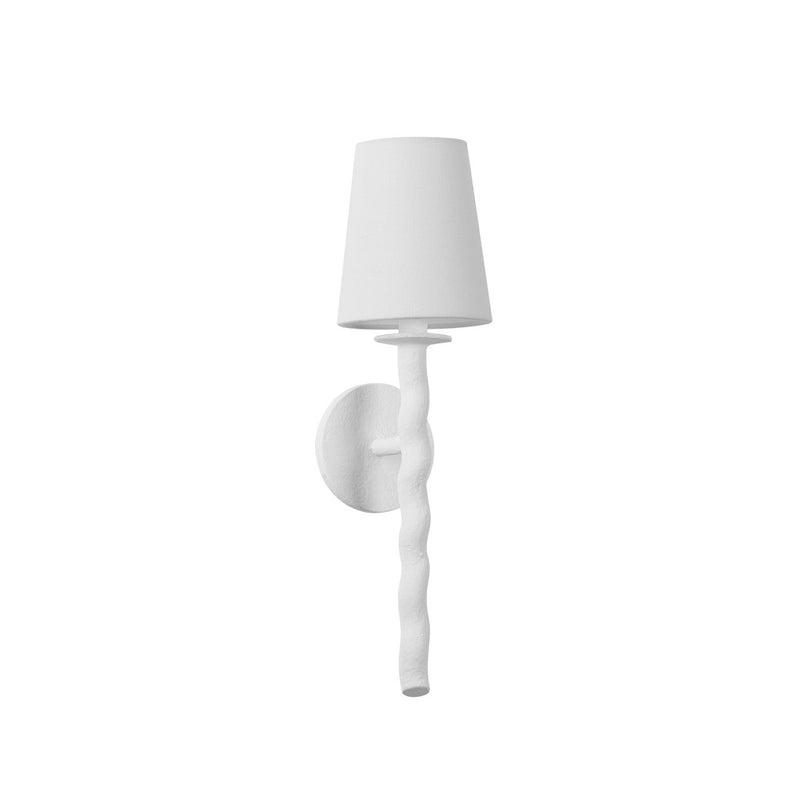 Troy Lighting B1220-GSW One Light Wall Sconce, Gesso White