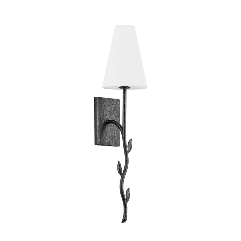 Troy Lighting B1925-BI One Light Wall Sconce, Black Iron