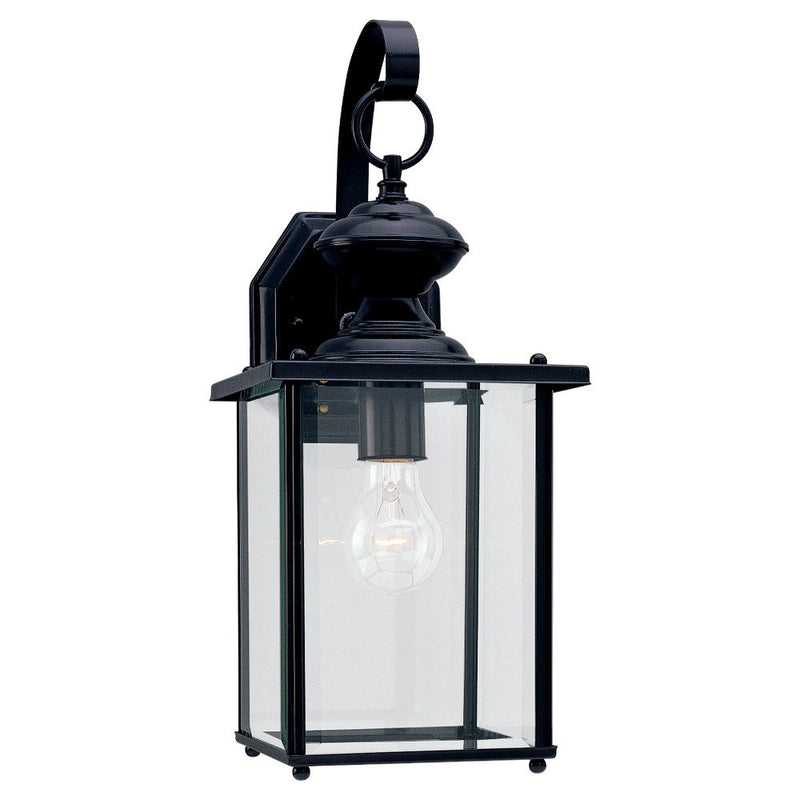 Generation Lighting 8458-12 One Light Outdoor Wall Lantern, Black