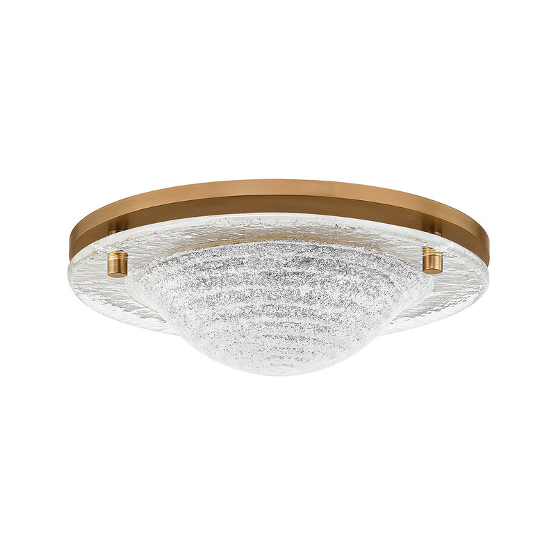 Troy Lighting C2714-PBR LED Flush Mount, Patina Brass