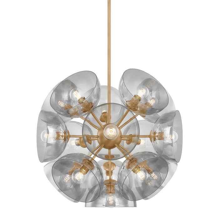 Troy Lighting F1534-PBR 16 Light Chandelier, Patina Brass
