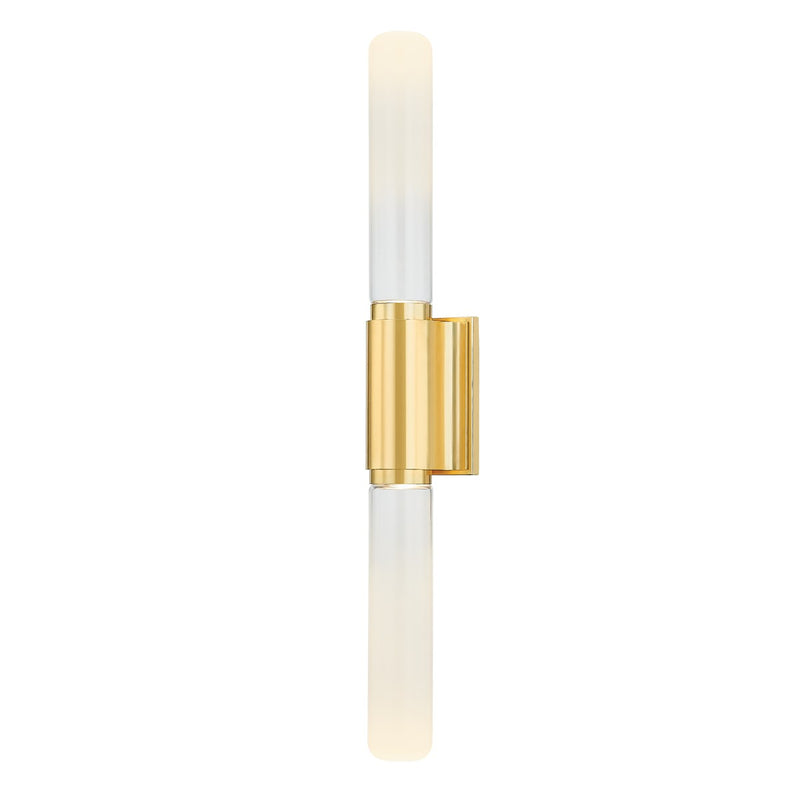 Hudson Valley 4842-AGB Two Light Wall Sconce, Aged Brass