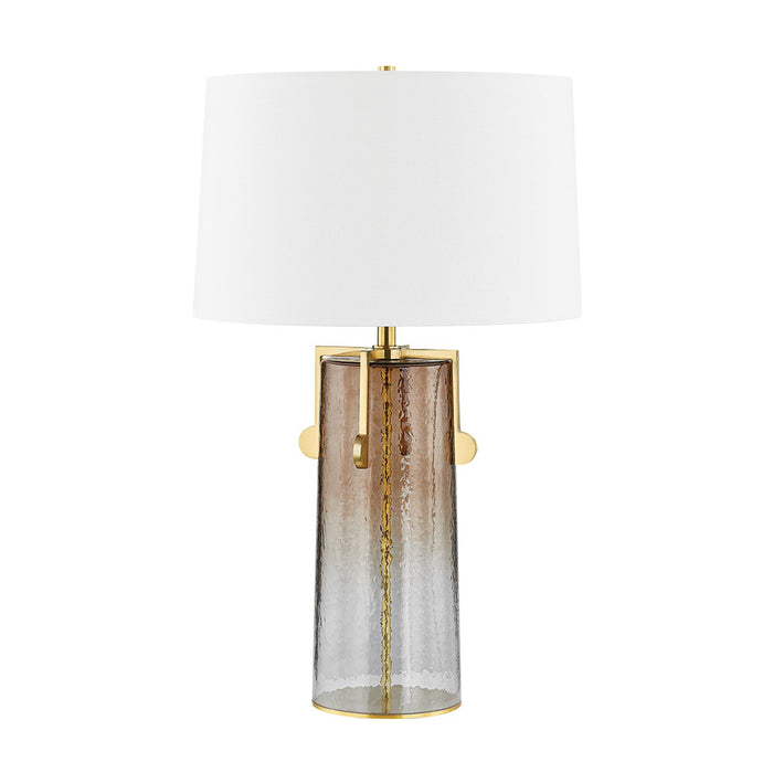 Hudson Valley L3730-AGB One Light Table Lamp, Aged Brass