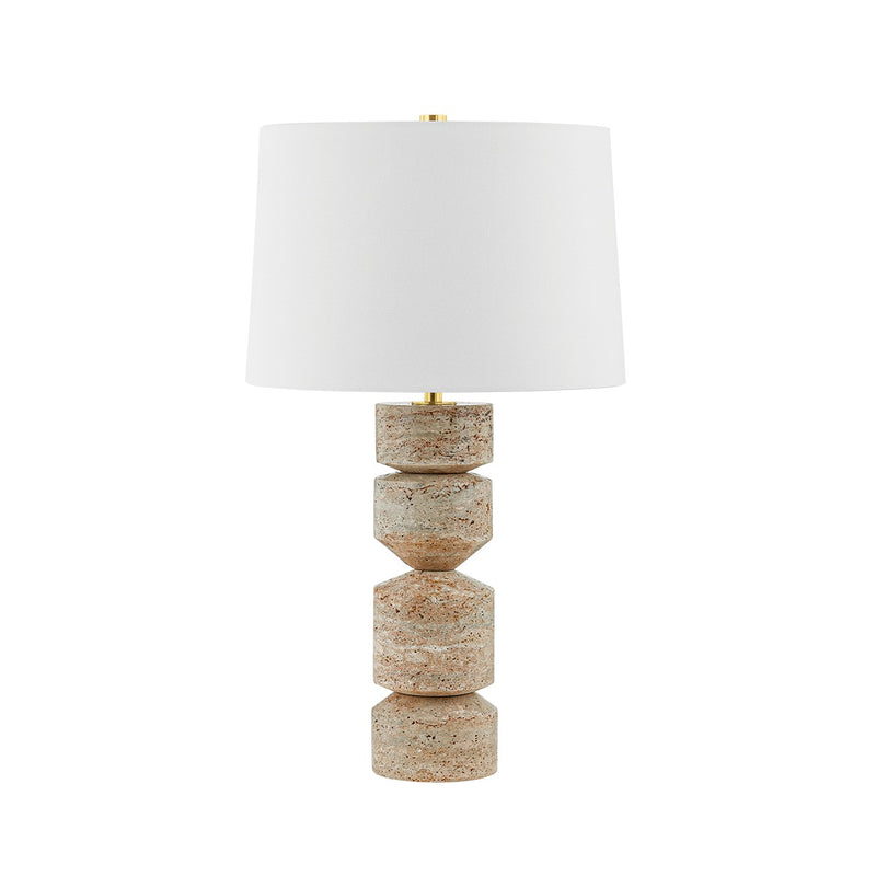 Hudson Valley L4730-AGB One Light Table Lamp, Aged Brass