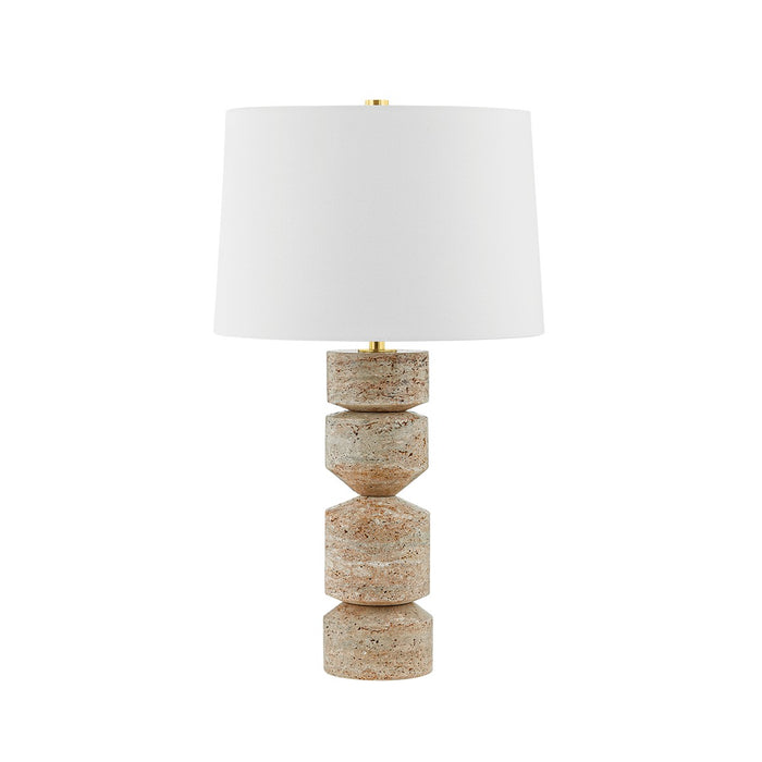 Hudson Valley L4730-AGB One Light Table Lamp, Aged Brass