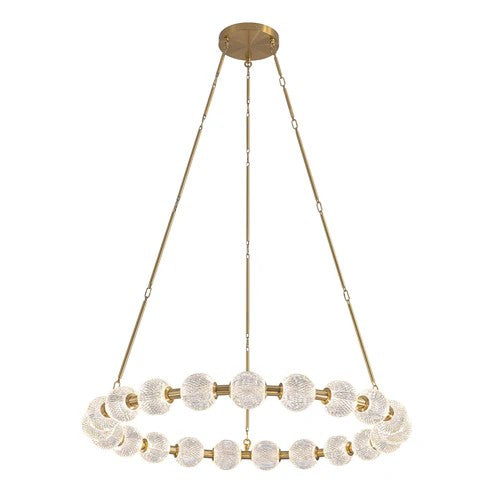 Alora CH321041NB-UNV-010 LED Chandelier, Natural Brass