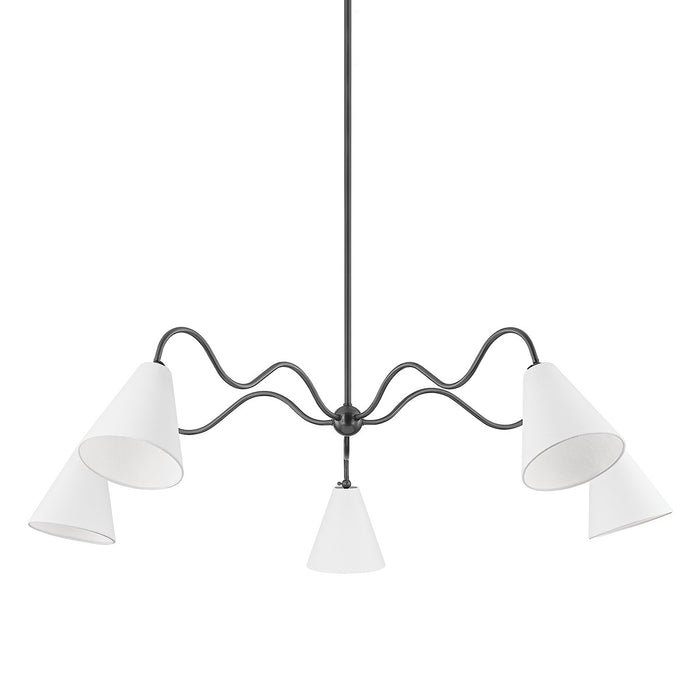 Mitzi H699805-OB Five Light Chandelier, Old Bronze