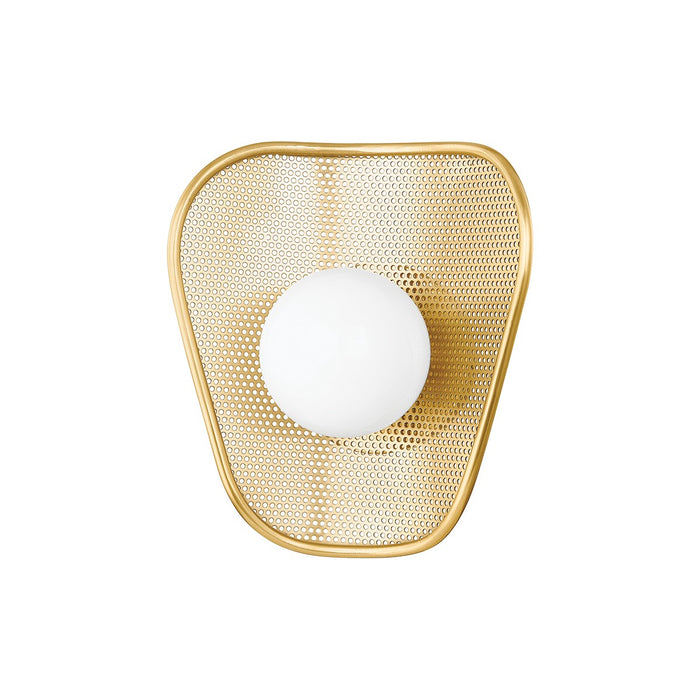 Mitzi H905101-AGB One Light Wall Sconce, Aged Brass
