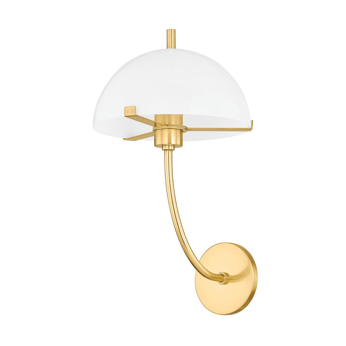 Mitzi H915101-AGB One Light Wall Sconce, Aged Brass